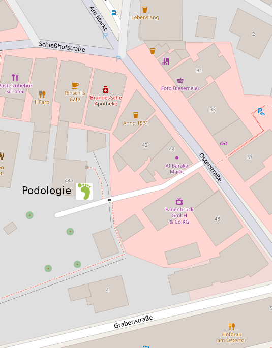 Karte (OpenStreetMap) - Lage der Praxis